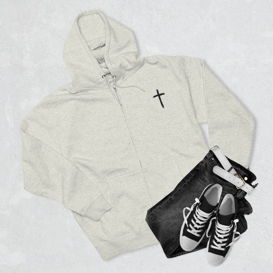 Super Soft Cross Zip Up Hoodie