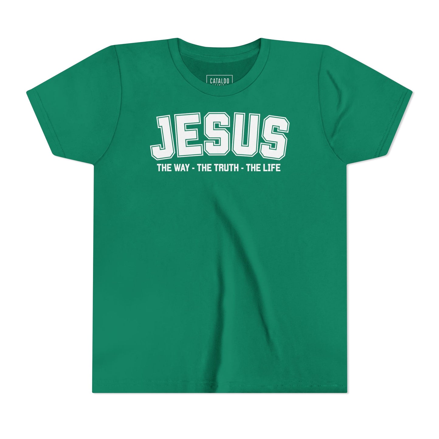 Faith-Inspired Youth Tee - Jesus - The Way, The Truth, The Life, Christian Apparel, Faith-Based Gift, Youth Clothing