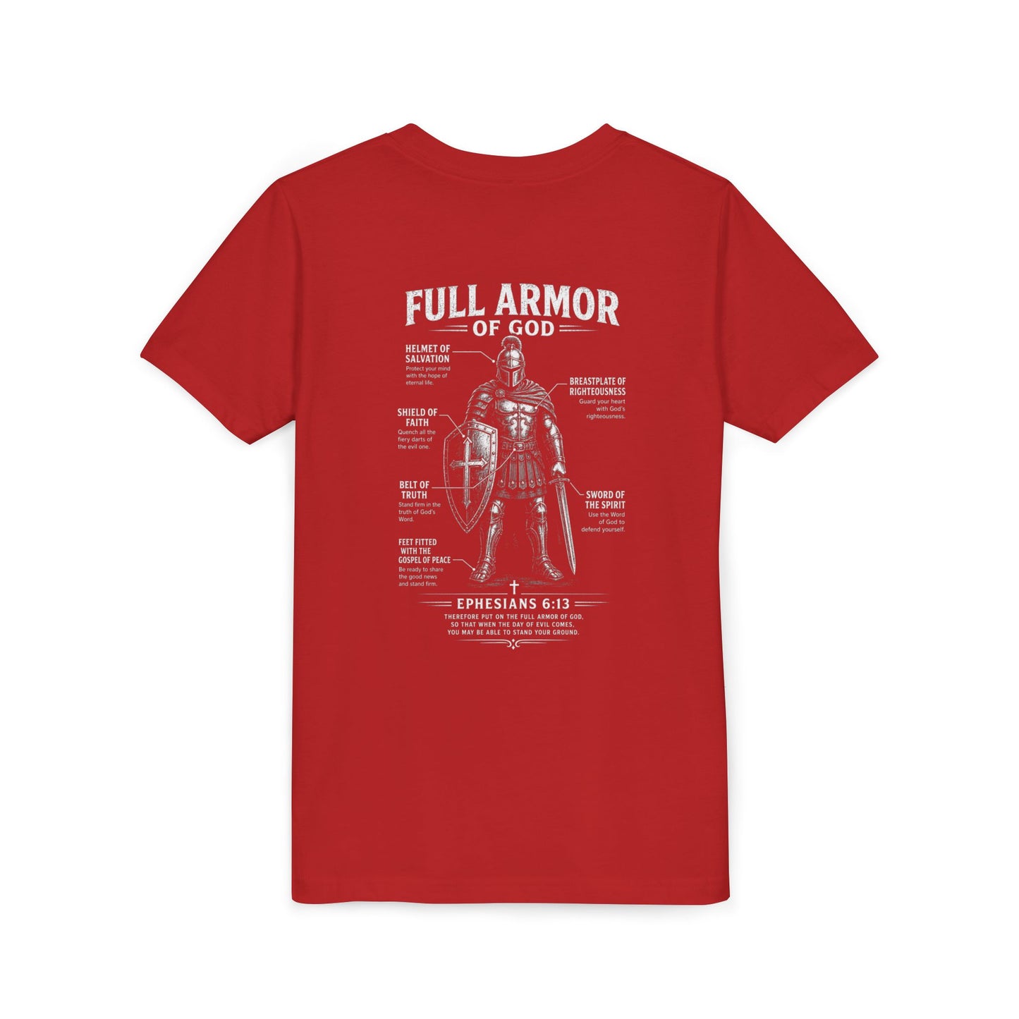 Kids Full Armor of God Christian Graphic T-Shirt (Ephesians 6:13)