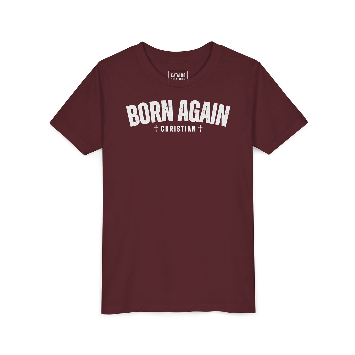 Born Again Christian Youth Tee | Faith-Based Shirt for Kids | Inspirational Apparel