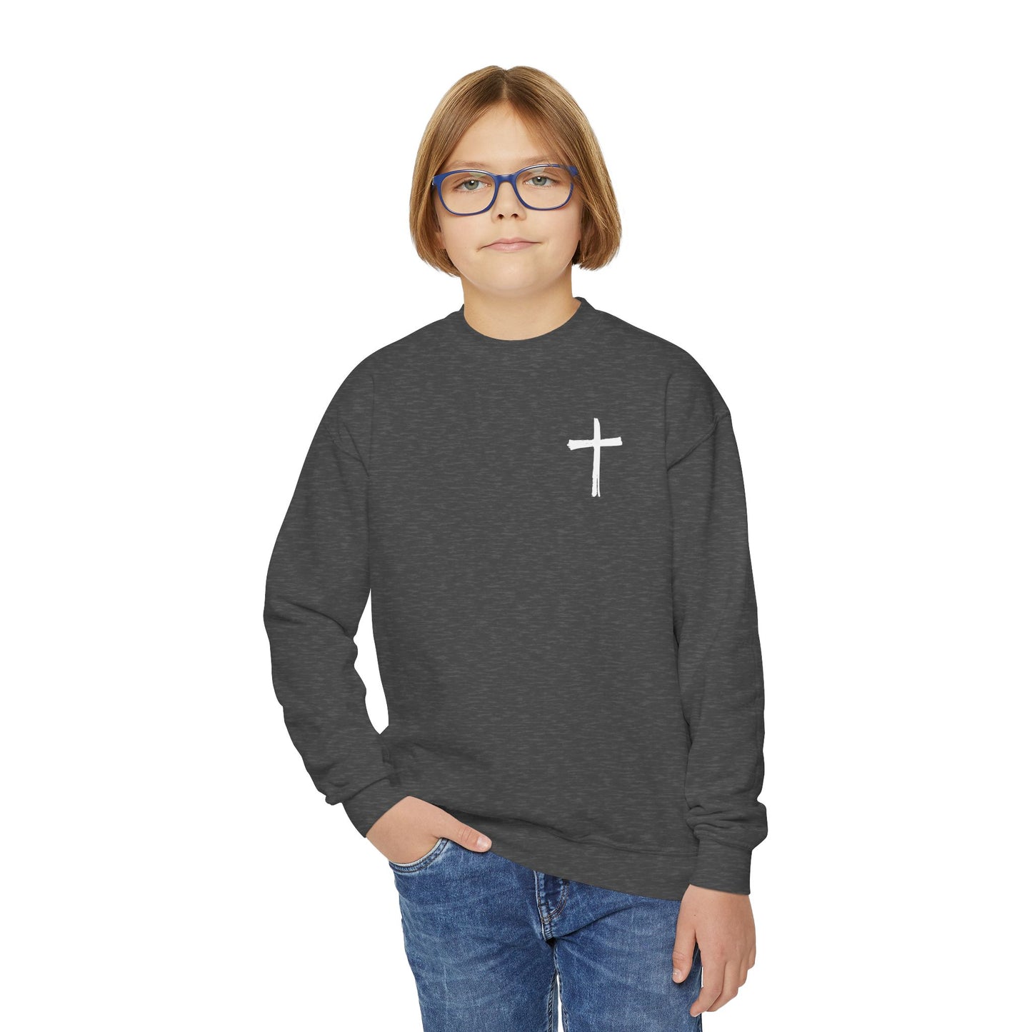 Kids Be Bold As A Lion Youth Crewneck Sweatshirt
