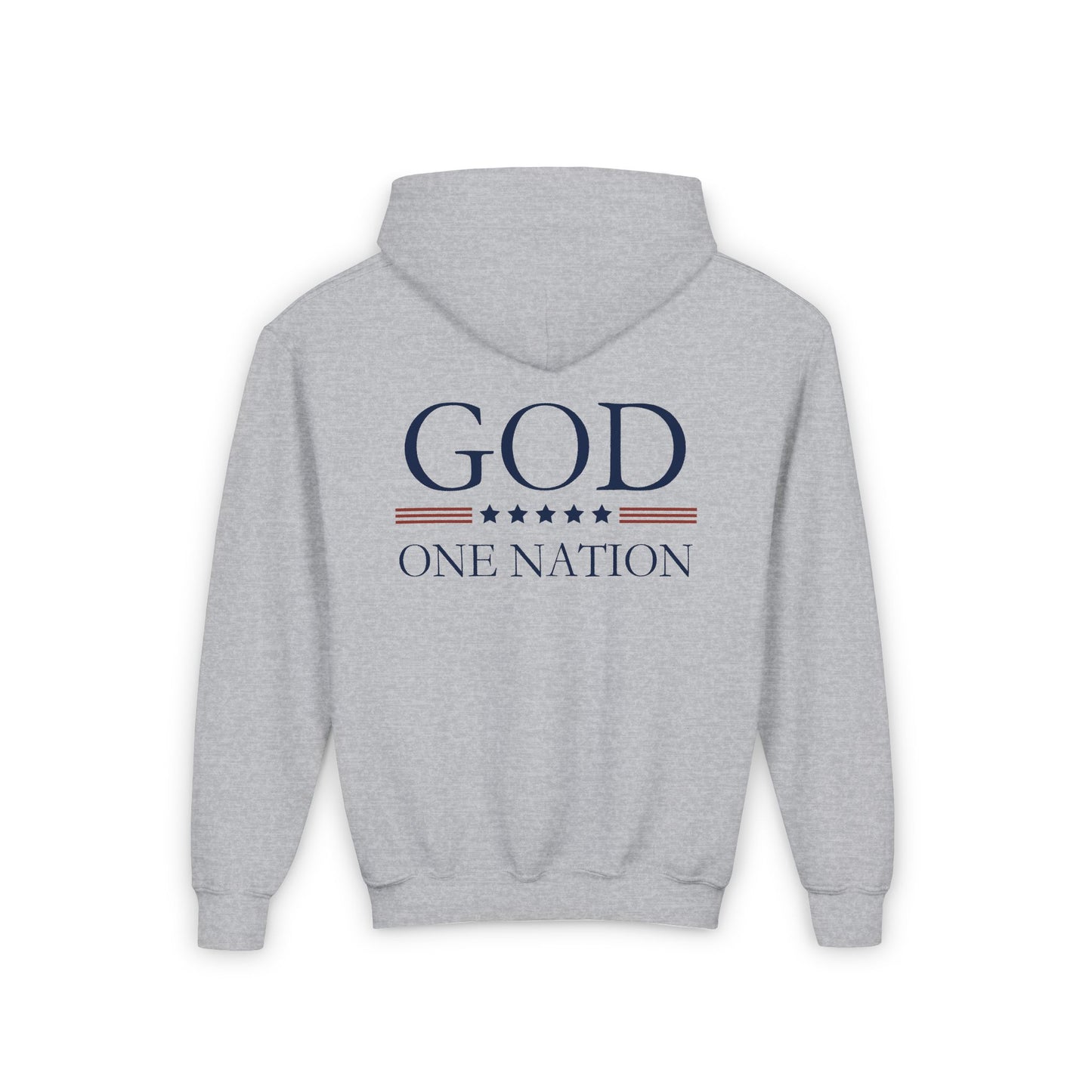 Kids One Nation Under God Youth Hooded Sweatshirt