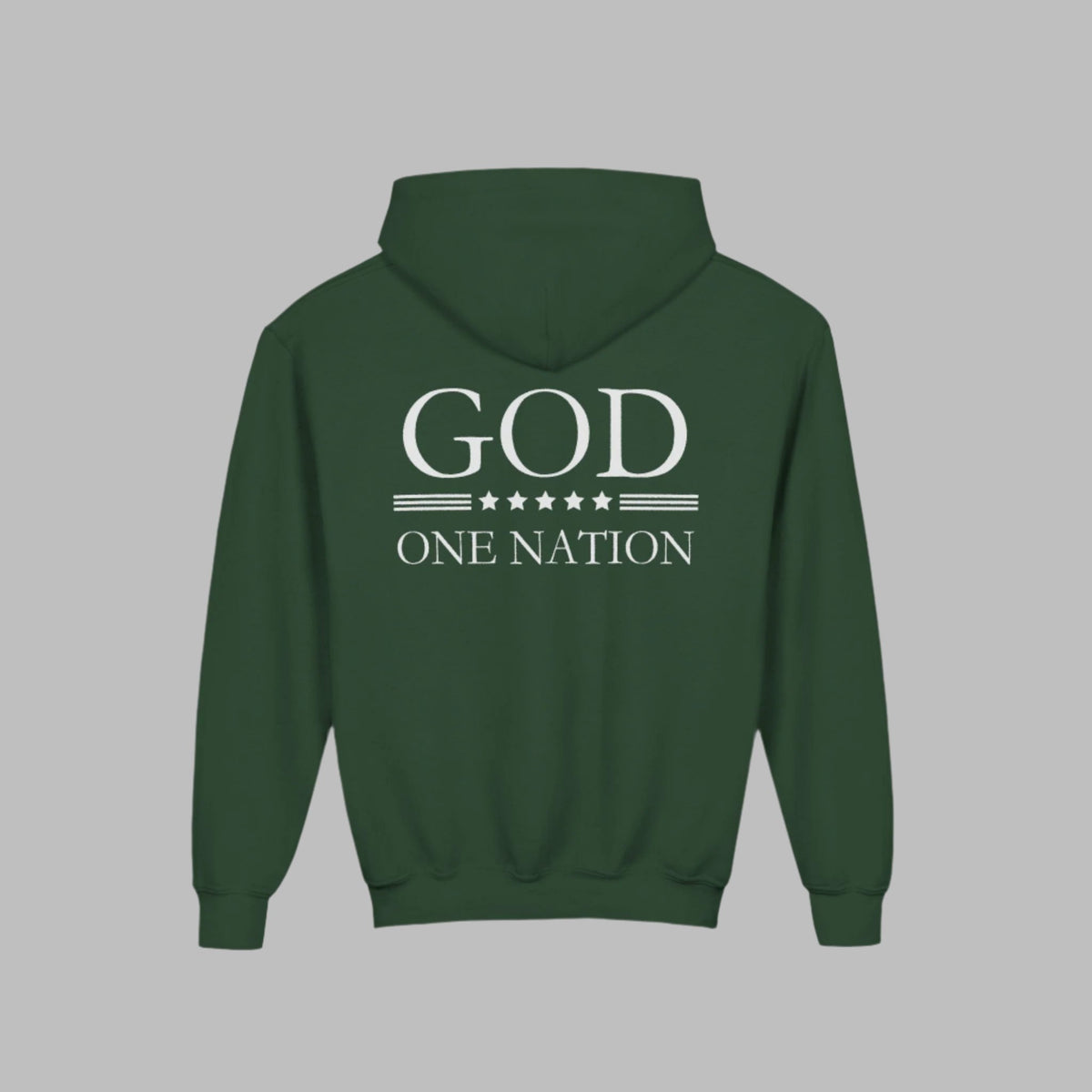 Kids One Nation Under God Youth Hooded Sweatshirt