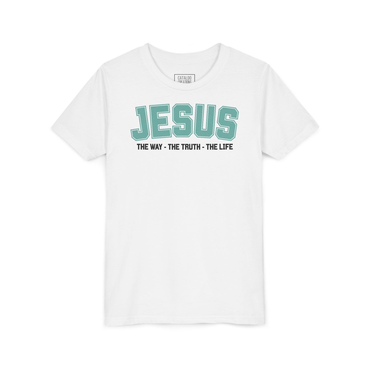Faith-Inspired Youth Tee - Jesus - The Way, The Truth, The Life, Christian Apparel, Faith-Based Gift, Youth Clothing