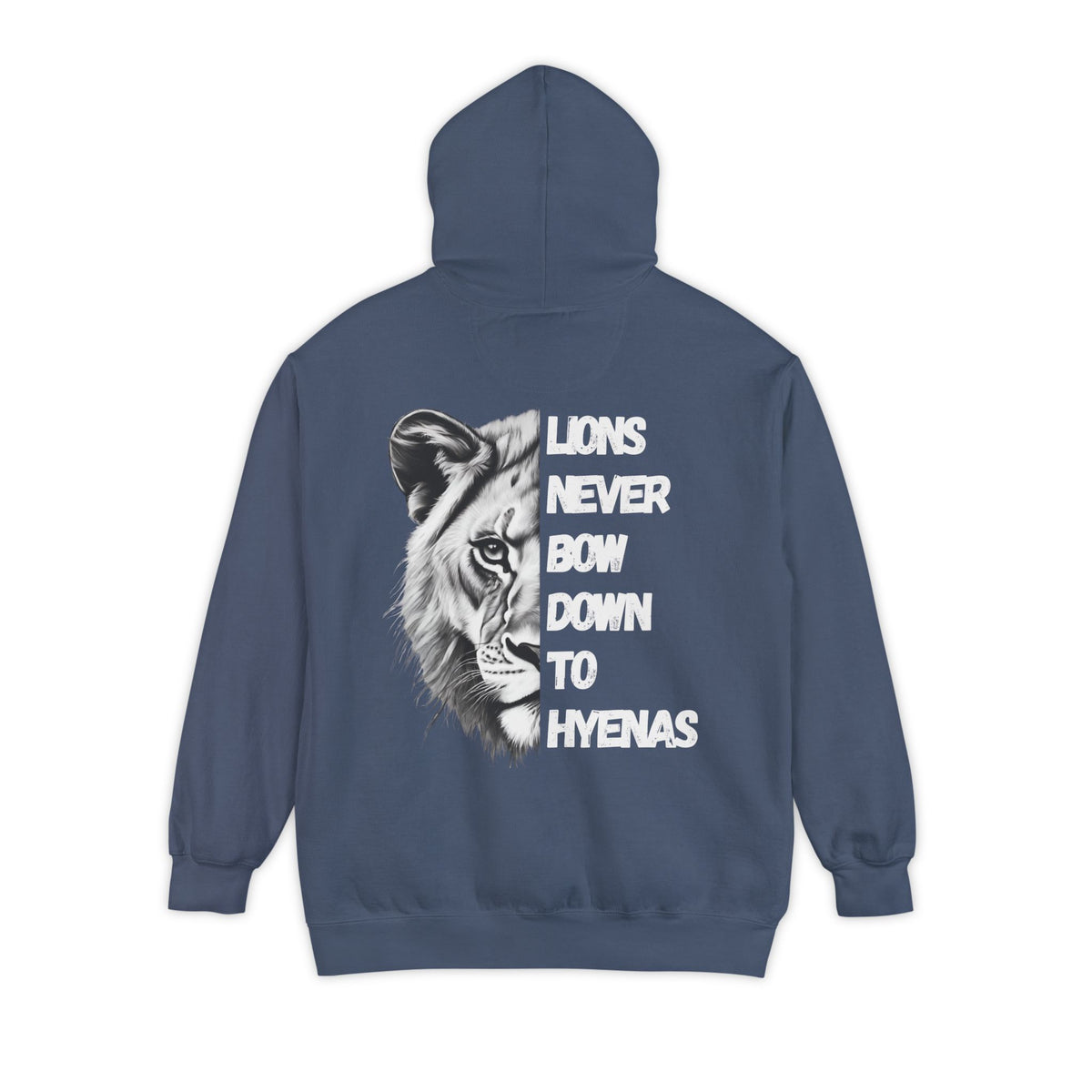 Lions Never Bow Down To Hyenas Adult Premium Hoodie