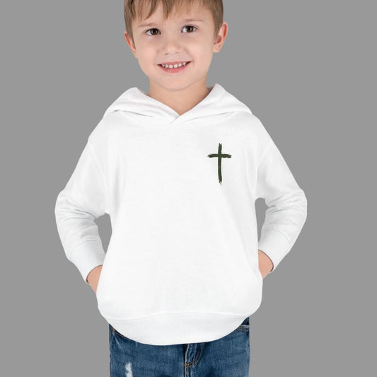 Toddler Fisher Of Men Hoodie, Jesus Scripture Fisherman Hooded Sweatshirt For Small Children