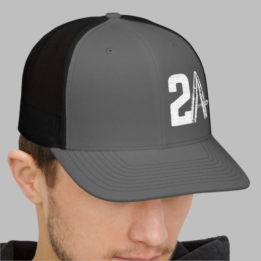 2A Embroidered Trucker Cap - 2ND Amendment Snapback Hat