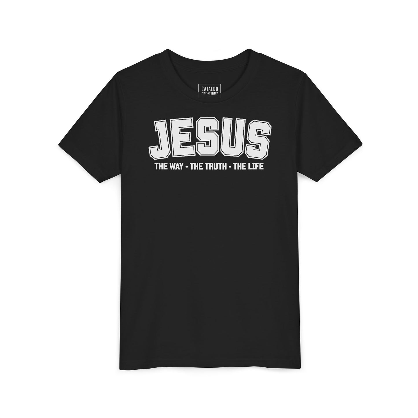 Faith-Inspired Youth Tee - Jesus - The Way, The Truth, The Life, Christian Apparel, Faith-Based Gift, Youth Clothing