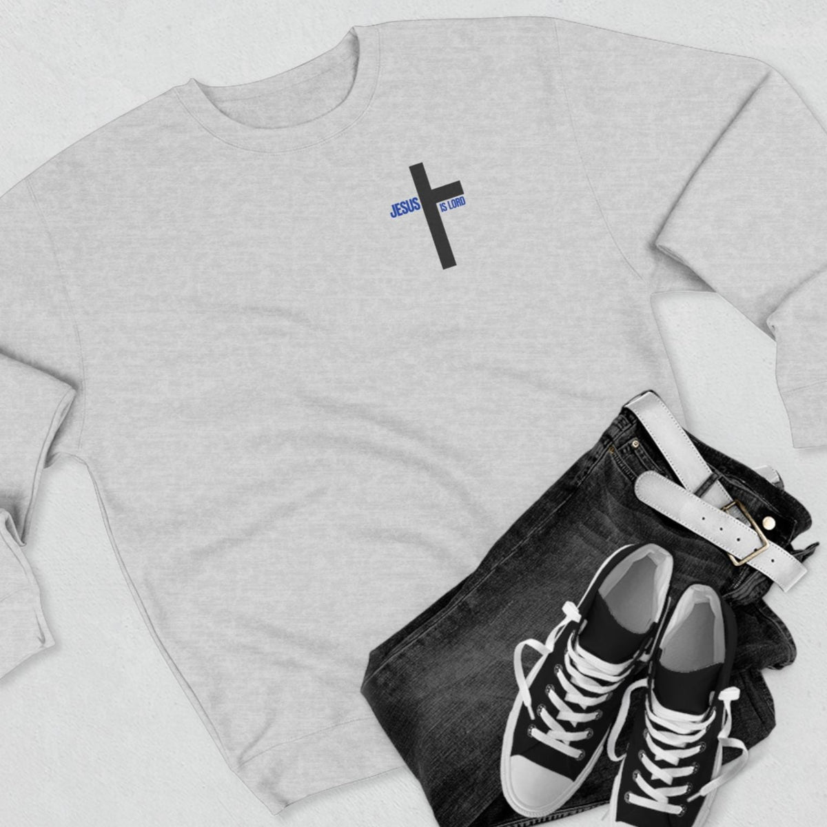 Super Soft Every Knee Will Bow Jesus Crewneck Sweatshirt