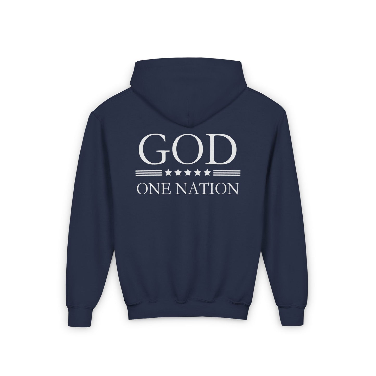 Kids One Nation Under God Youth Hooded Sweatshirt