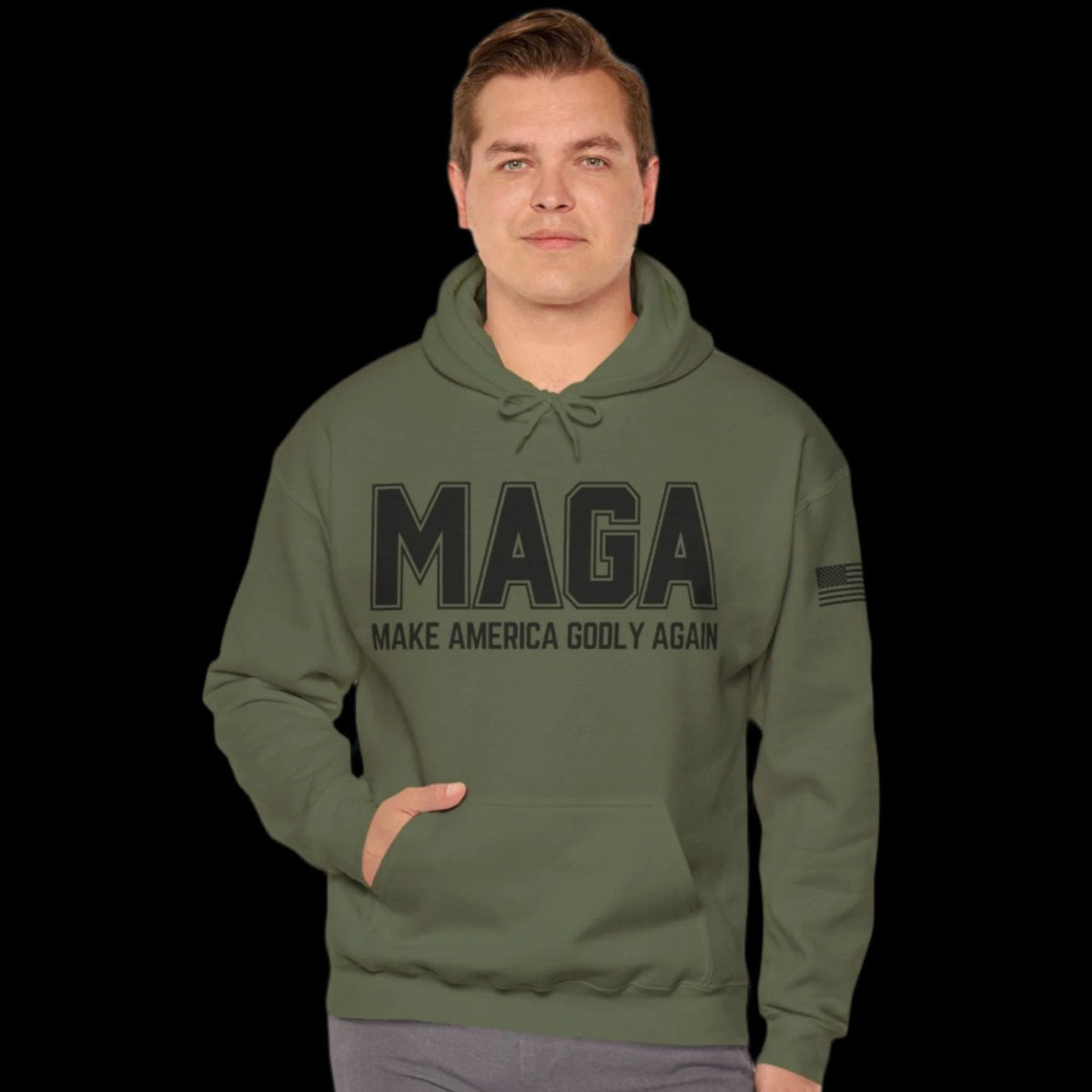 Make America Godly Again Heavyweight Hoodie