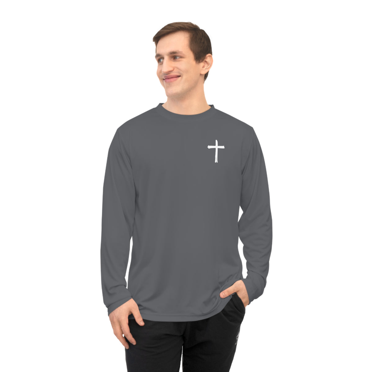 No Weapon Formed Against Me Athletic Long Sleeve Shirt +UV Protection