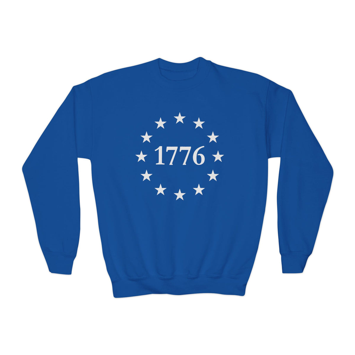 Kids One Nation Under God 1776 Crewneck Sweatshirt
