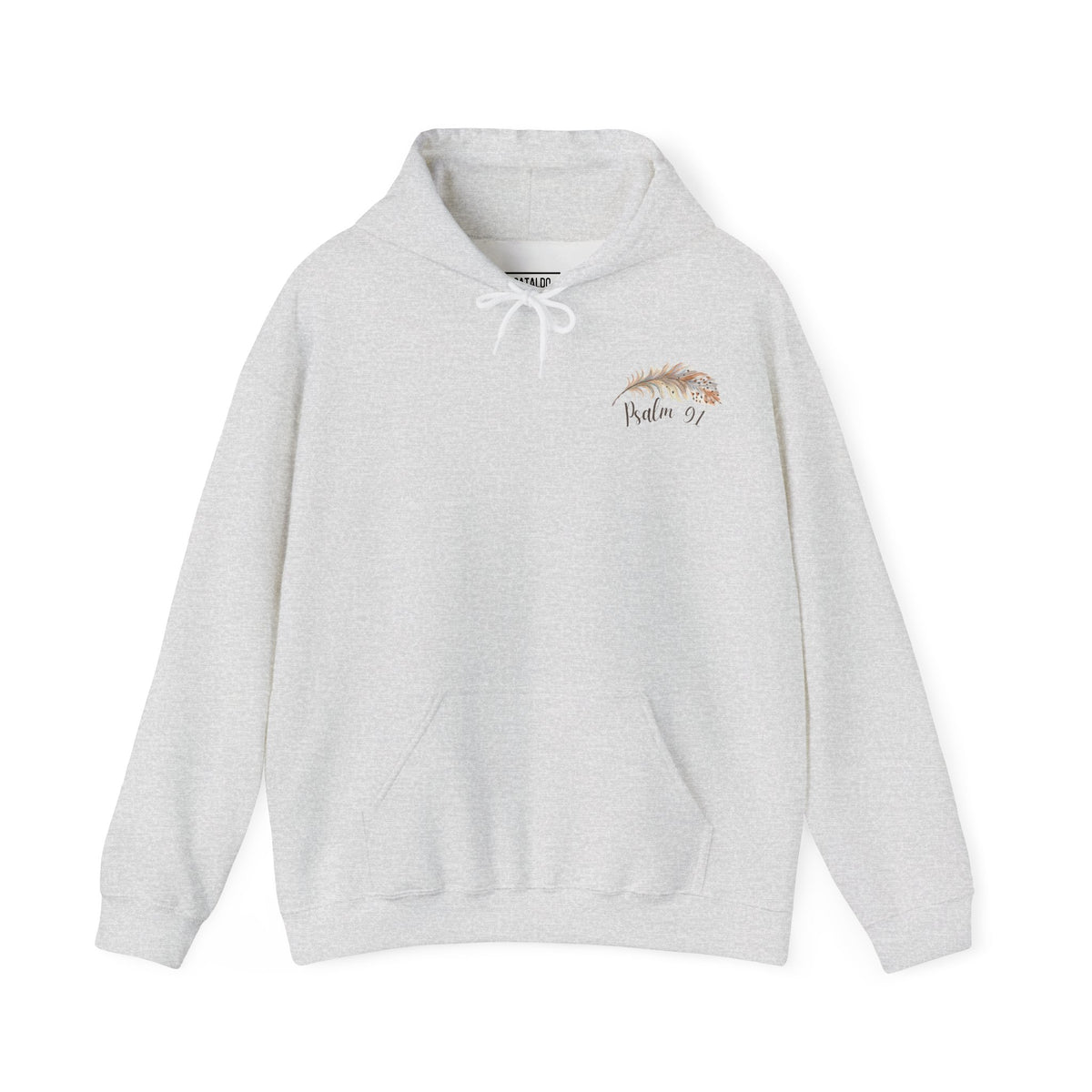 Psalm 91:4 Under His Wings You Will Find Refuge Heavyweight Sweatshirt, Feather Design For Women, Beautiful Christian Apparel