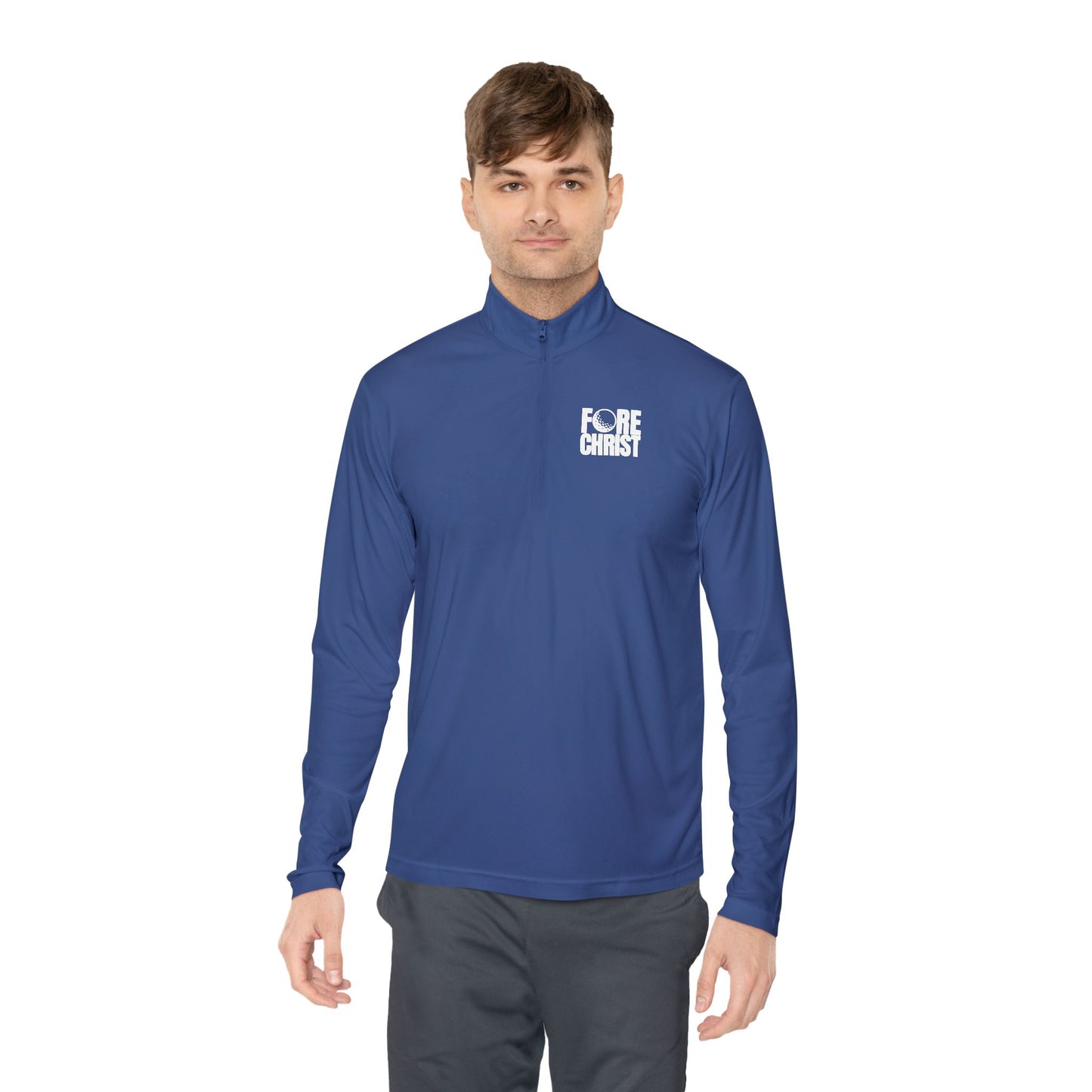 'Fore Christ' Faith-Inspired Unisex Quarter-Zip Pullover - Christian Activewear, Golf And Athletic Apparel