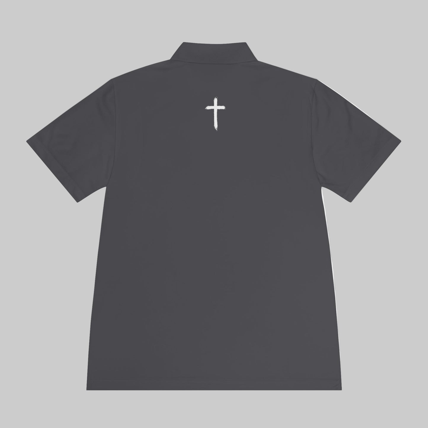 Men's 'Fore Christ' Sport Polo Shirt, Faith-Inspired Activewear, Christian Polo for Golf & Casual Outings, Men's Casual Wear