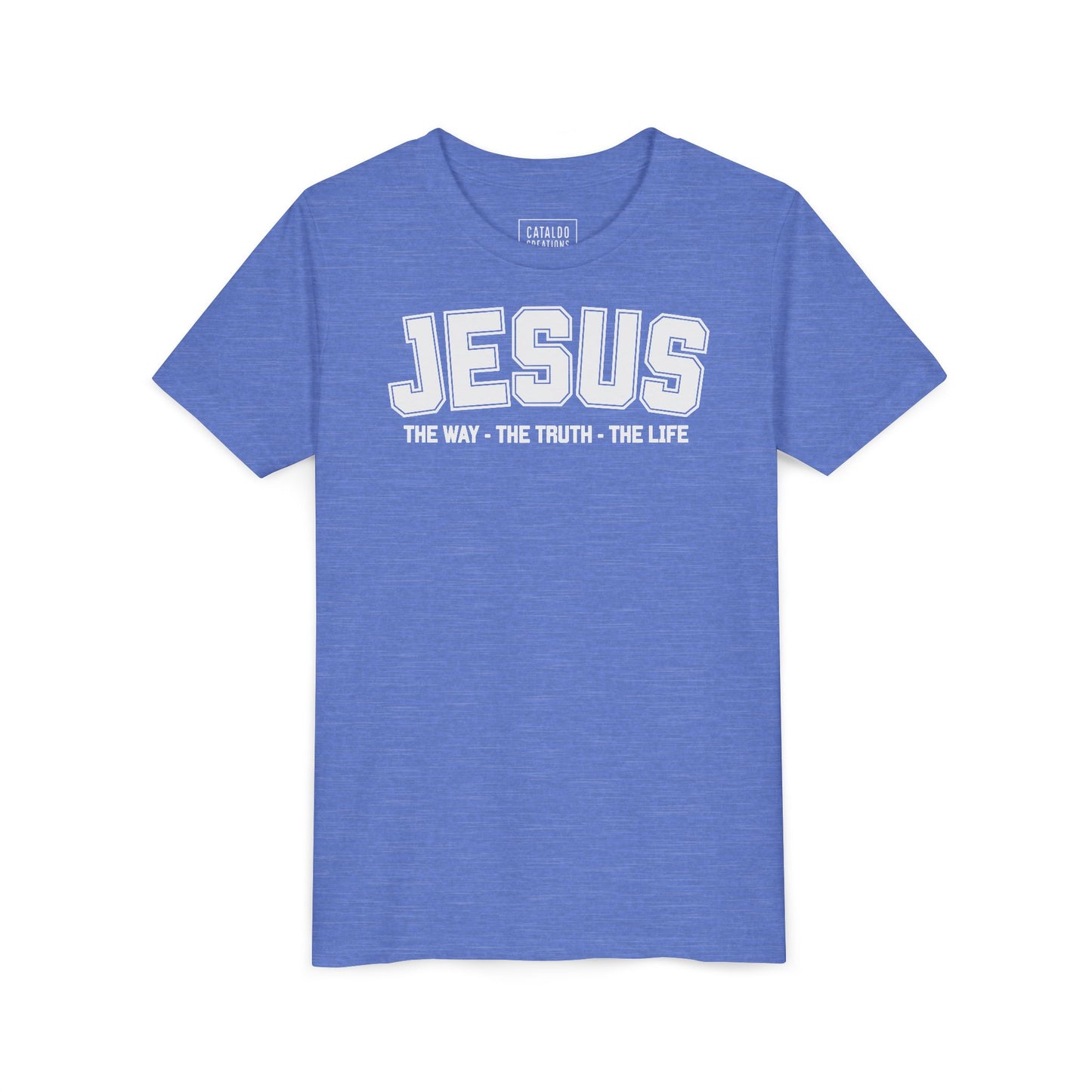 Faith-Inspired Youth Tee - Jesus - The Way, The Truth, The Life, Christian Apparel, Faith-Based Gift, Youth Clothing