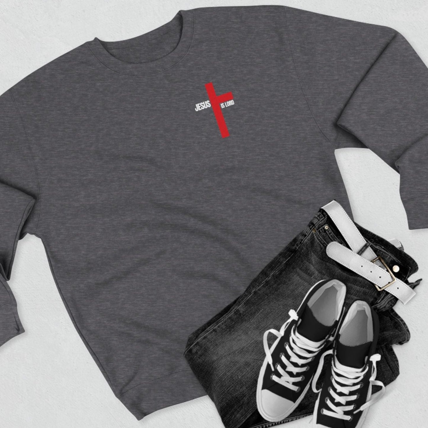 Super Soft Every Knee Will Bow Jesus Crewneck Sweatshirt