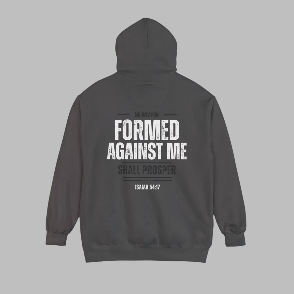 No Weapon Formed Against Me Shall Prosper Bible Verse Premium Hoodie