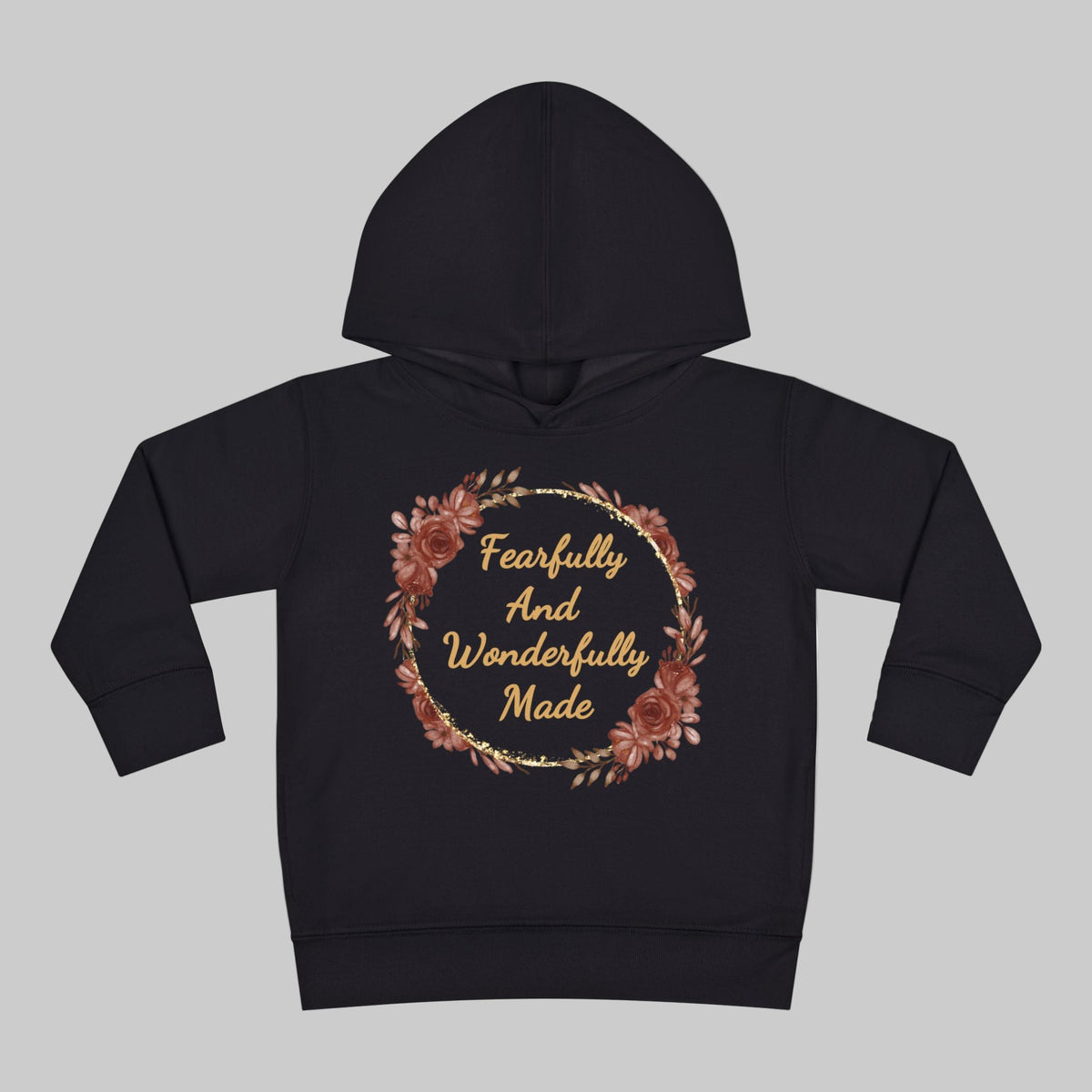 Toddler Fearfully And Wonderfully Made Hoodie, Toddler Bible Verse Hoodie, Christian Hooded SweatShirt For Toddler Girls