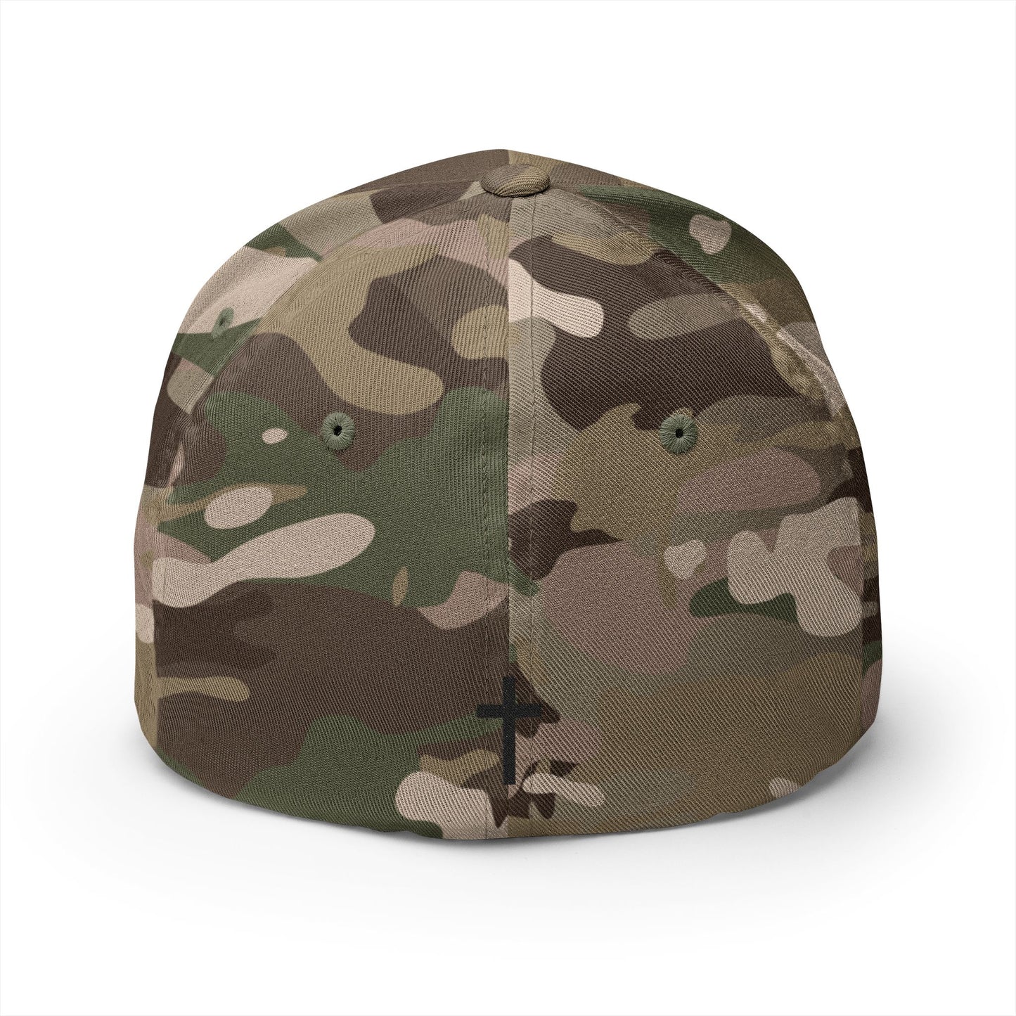 Fore Christ Embroidered Golf Cap - Faith-Inspired Closed-Back Hat.