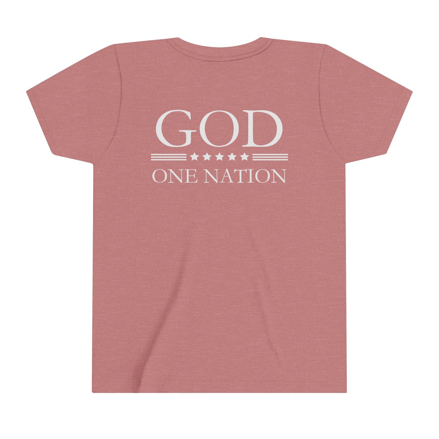Kids One Nation Under God Youth Short Sleeve Tee