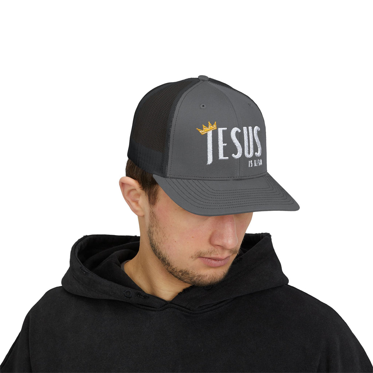 Jesus Is King Snapback Trucker Cap