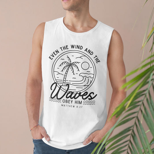 Coastal Faith Tank Top, Beachwear, Christian Apparel, Summer Essentials, Gifts for Him/Her, Relaxed Fit Activewear