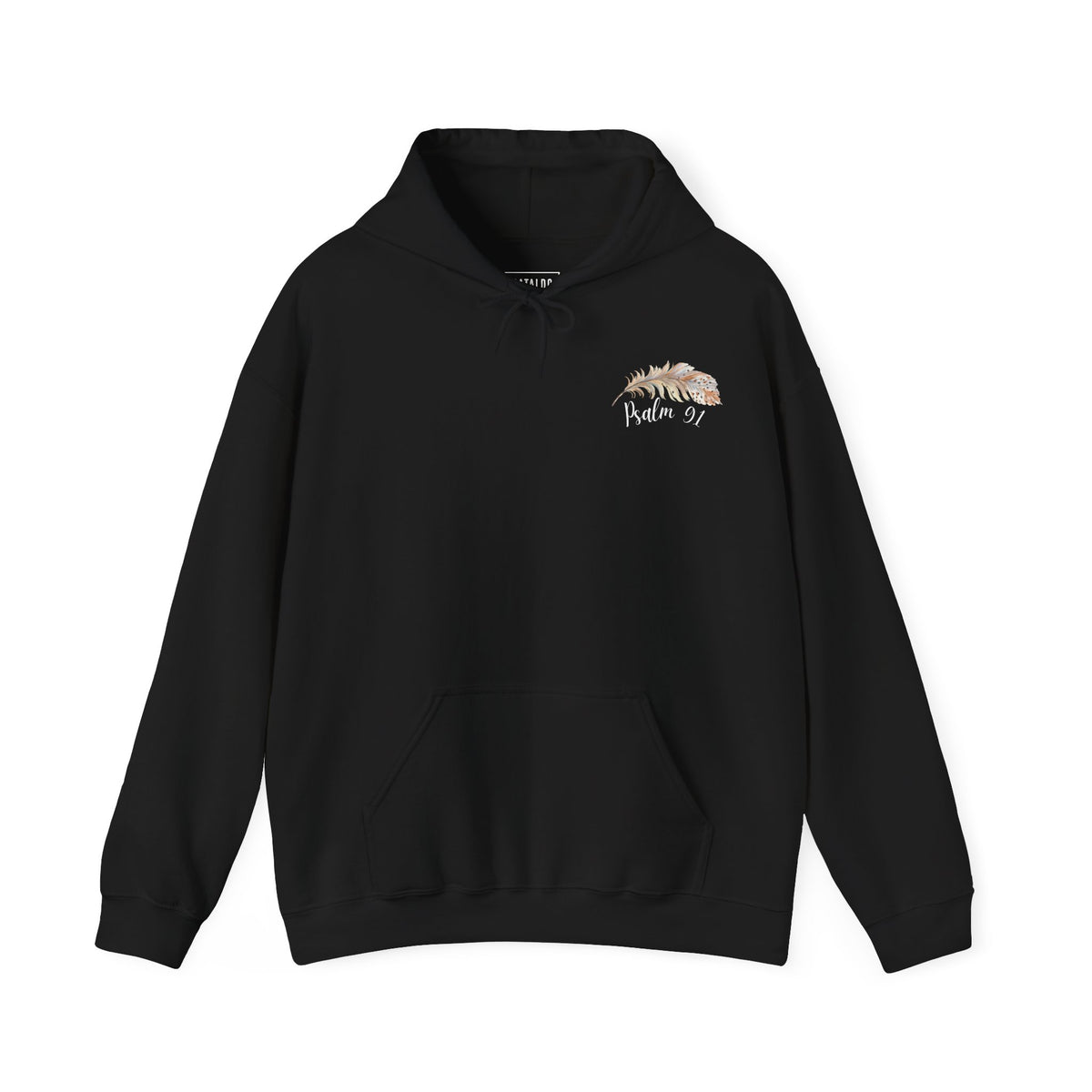 Psalm 91:4 Under His Wings You Will Find Refuge Heavyweight Sweatshirt, Feather Design For Women, Beautiful Christian Apparel