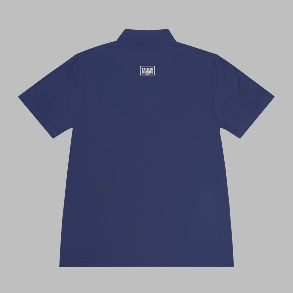 Meet the Cataldo Creations Cross Golf Polo for men. This lightweight, fast drying athletic polo is a perfect conversation starter on the course. With a small cross on the front chest, this design is simple and timeless. Christian golfer. Christian athletic apparel. Faith based apparel.