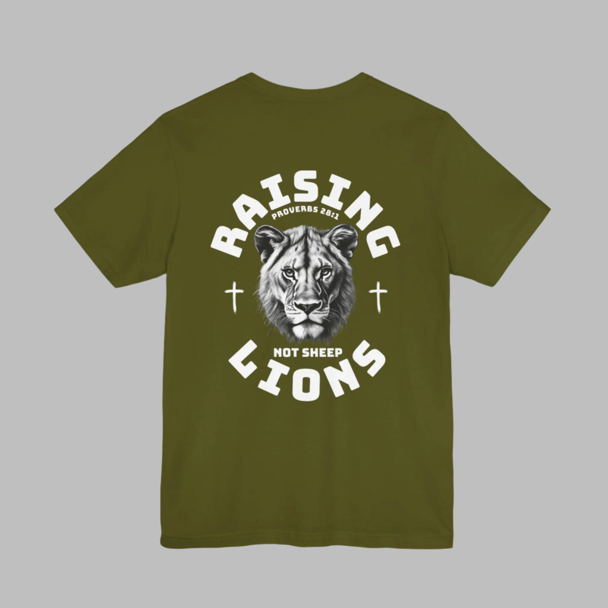 Raising Lions Not Sheep Adult Short Sleeve Tee