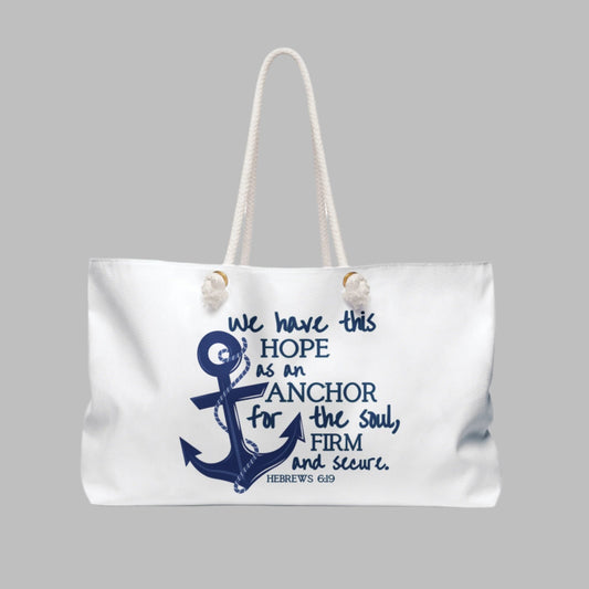 Jesus Is My Anchor Weekender Beach Bag