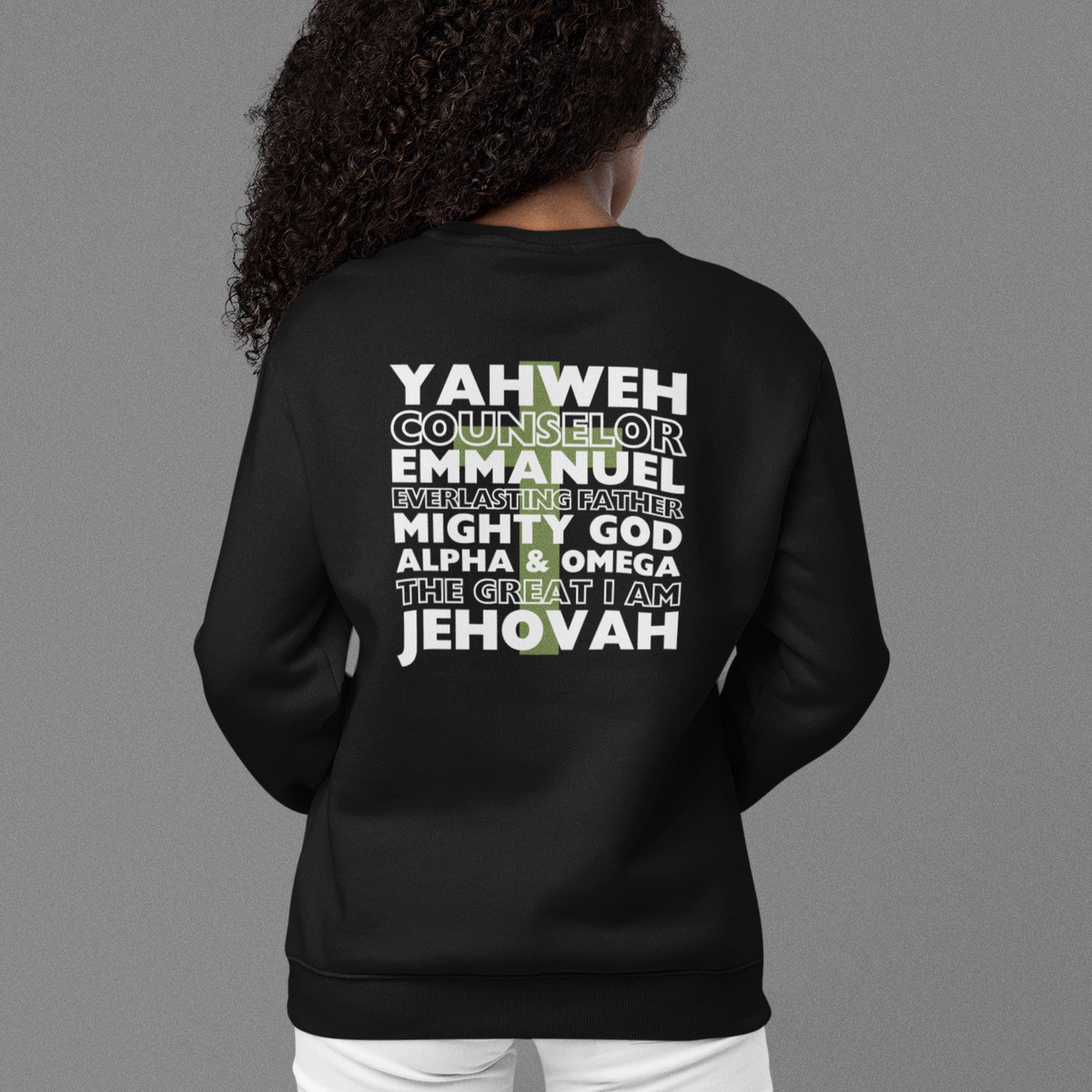 Super Soft YAHWEH Crewneck Sweatshirt