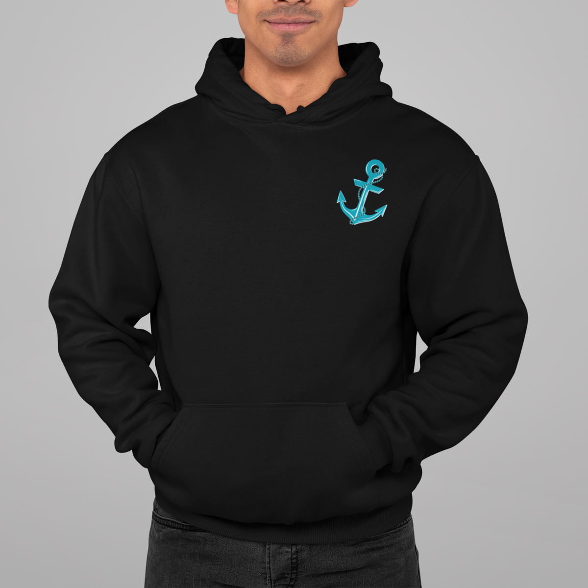 When The Storm Is Raging, My Anchor Never Fails Christian Nautical Hoodie, Anchored In The Lord Hooded Sweatshirt, Hebrews Bible Verse SweatShirt