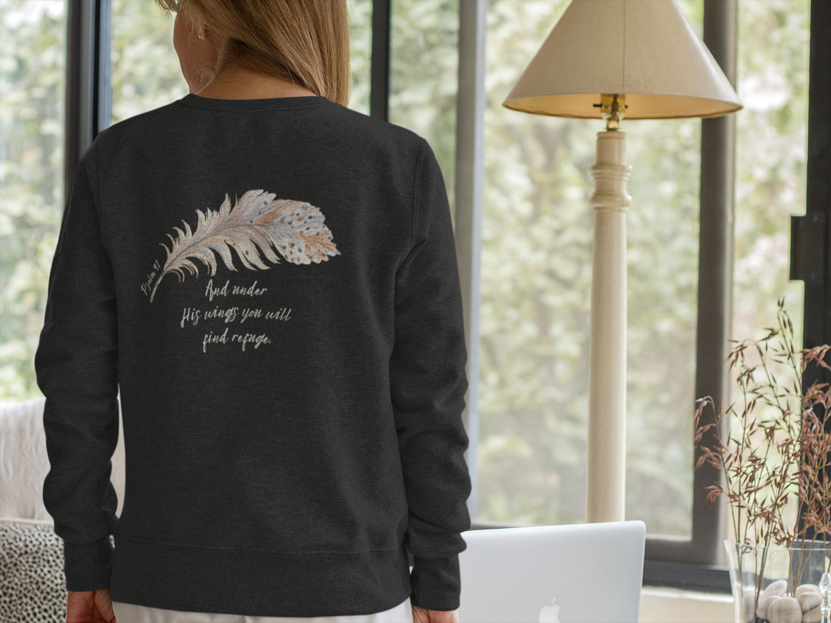 Super Soft Psalm 91 Women's Crewneck Sweatshirt