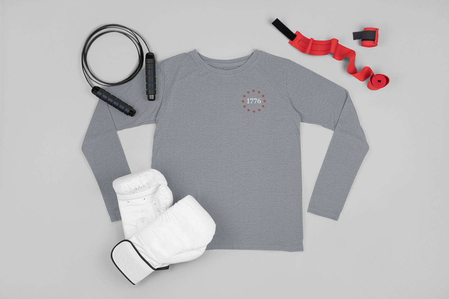 One Nation Under God, 1776 Patriotic UV protection long sleeve shirt for men and women. This Cataldo Creations tee has 1776 on the front chest pocket area and One Nation Under God on the back. Show your patriotism with this American Patriot long sleeve tee today! 