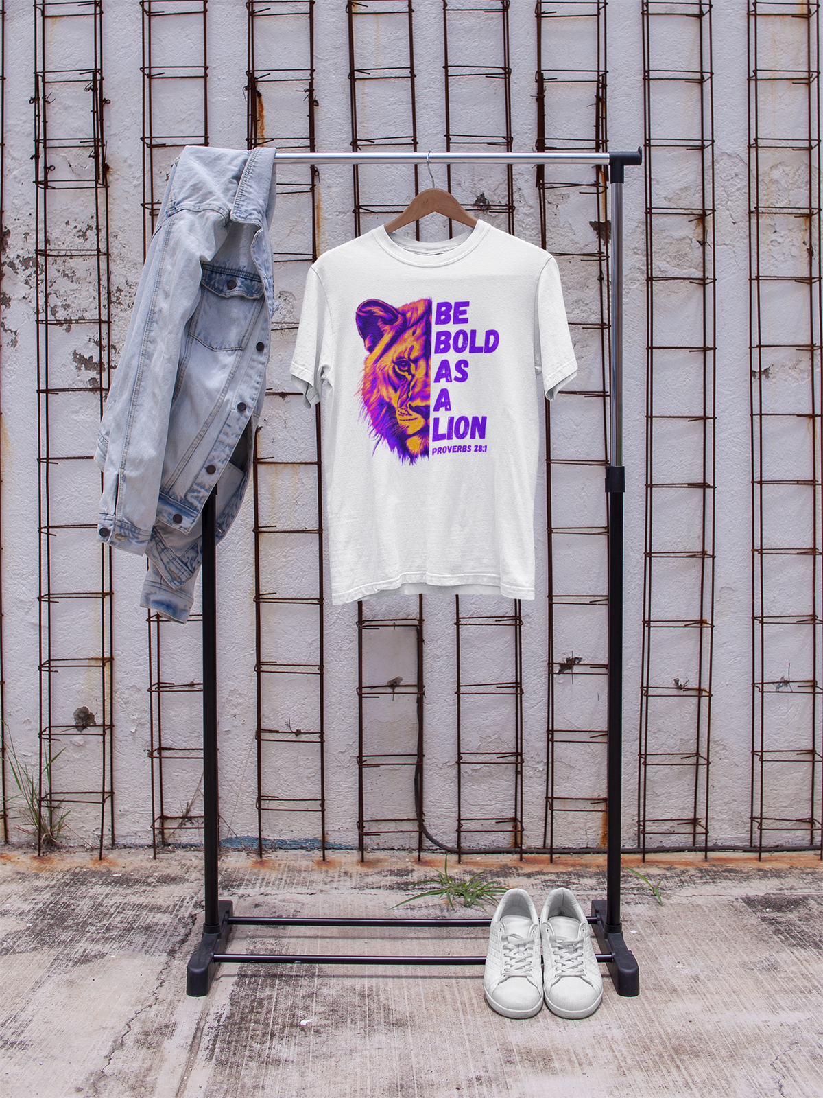 Be Bold As A Lion Christian Graphic Tee