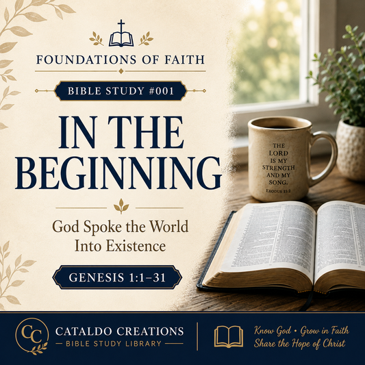 Bible Study #001: In the Beginning: God Spoke the World Into Existence | Genesis 1:1–31