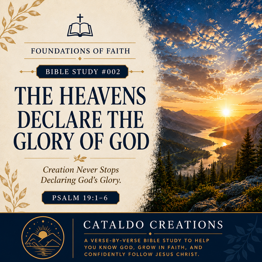 Bible Study #002: The Heavens Declare the Glory of God | Psalm 19:1-6