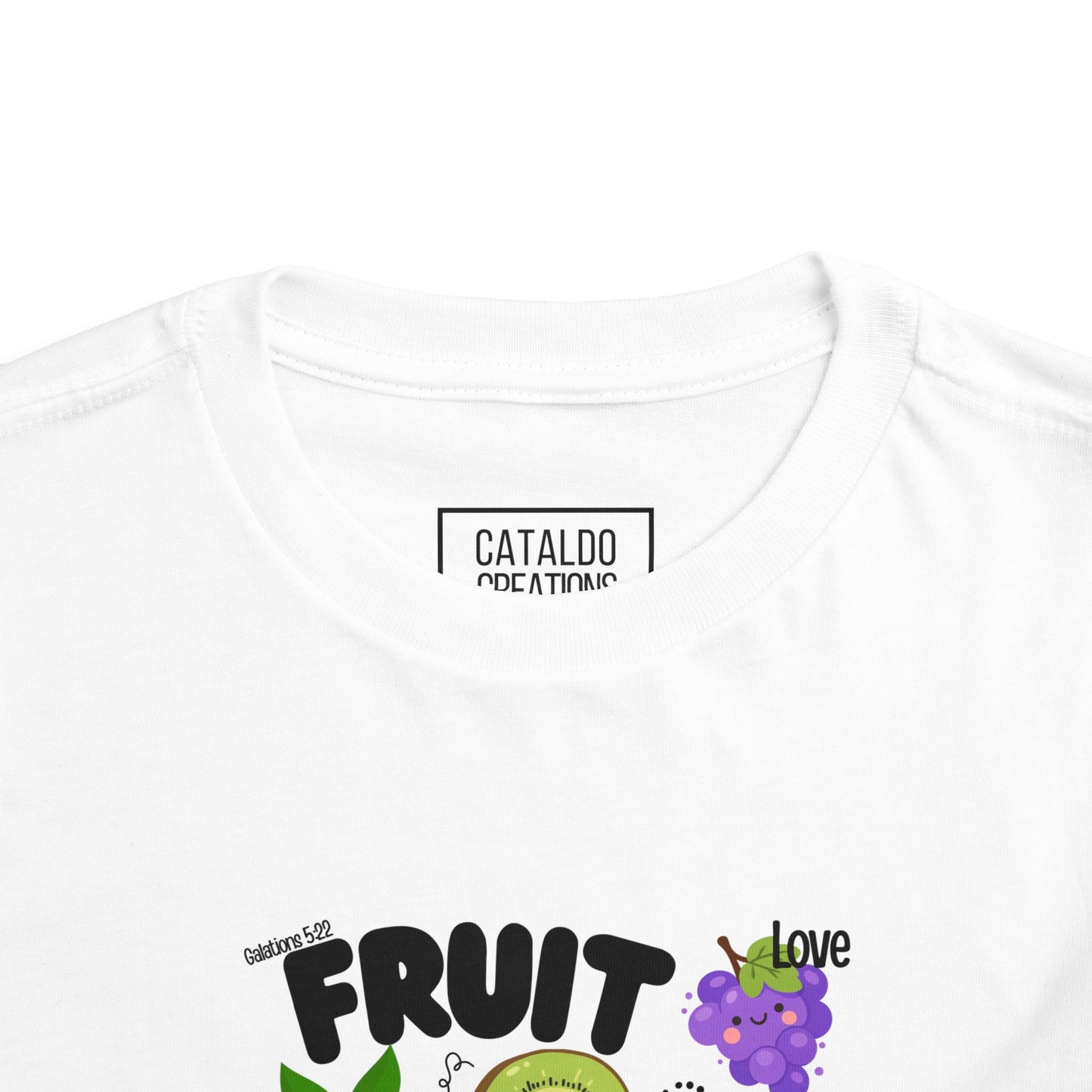 Toddler Fruit of the Spirit Christian T-Shirt, Galatians 5:22–23 Bible Verse Tee