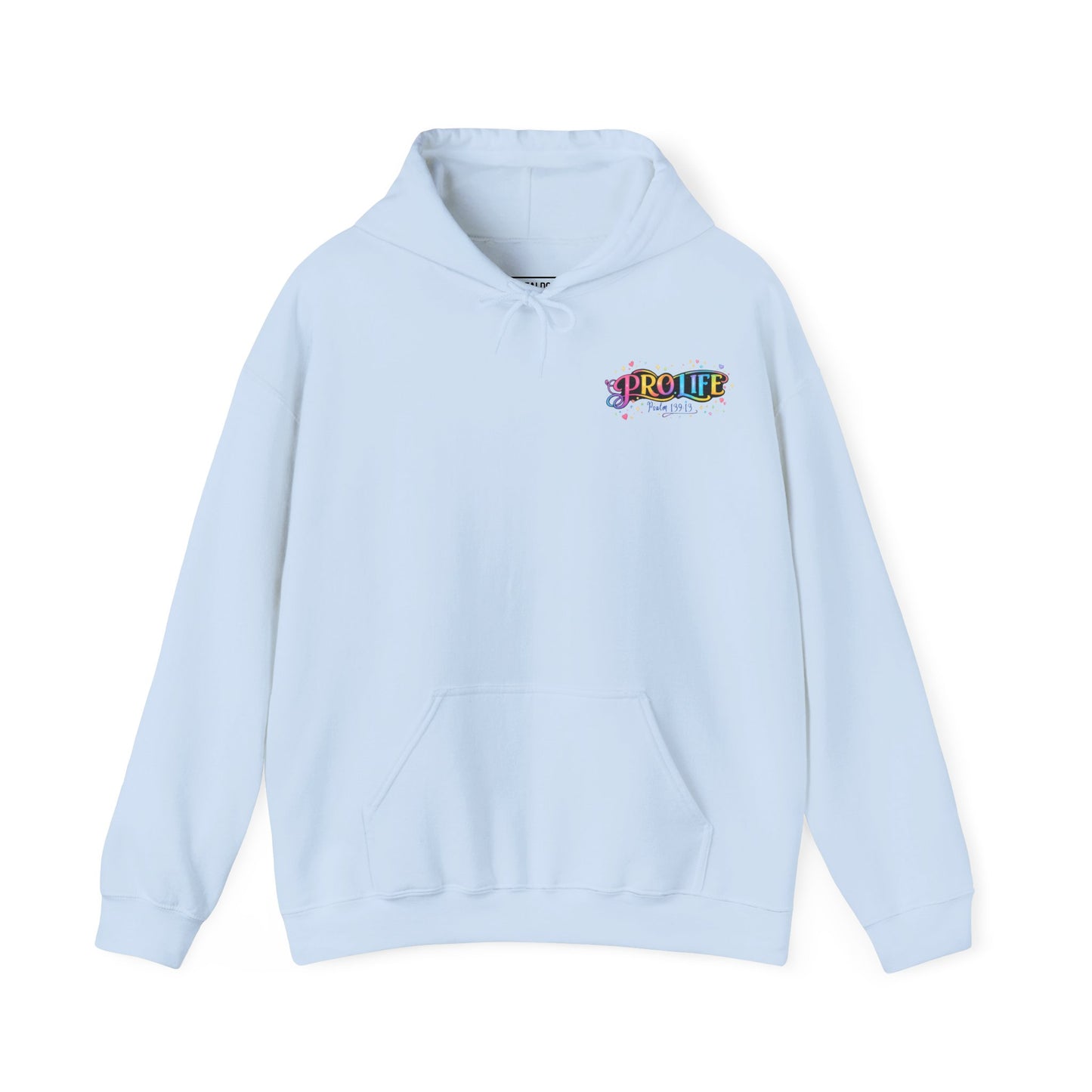 Pro-Life Christian Hoodie, Psalm 139 "You Knit Me Together" Heavy Blend Hooded Sweatshirt