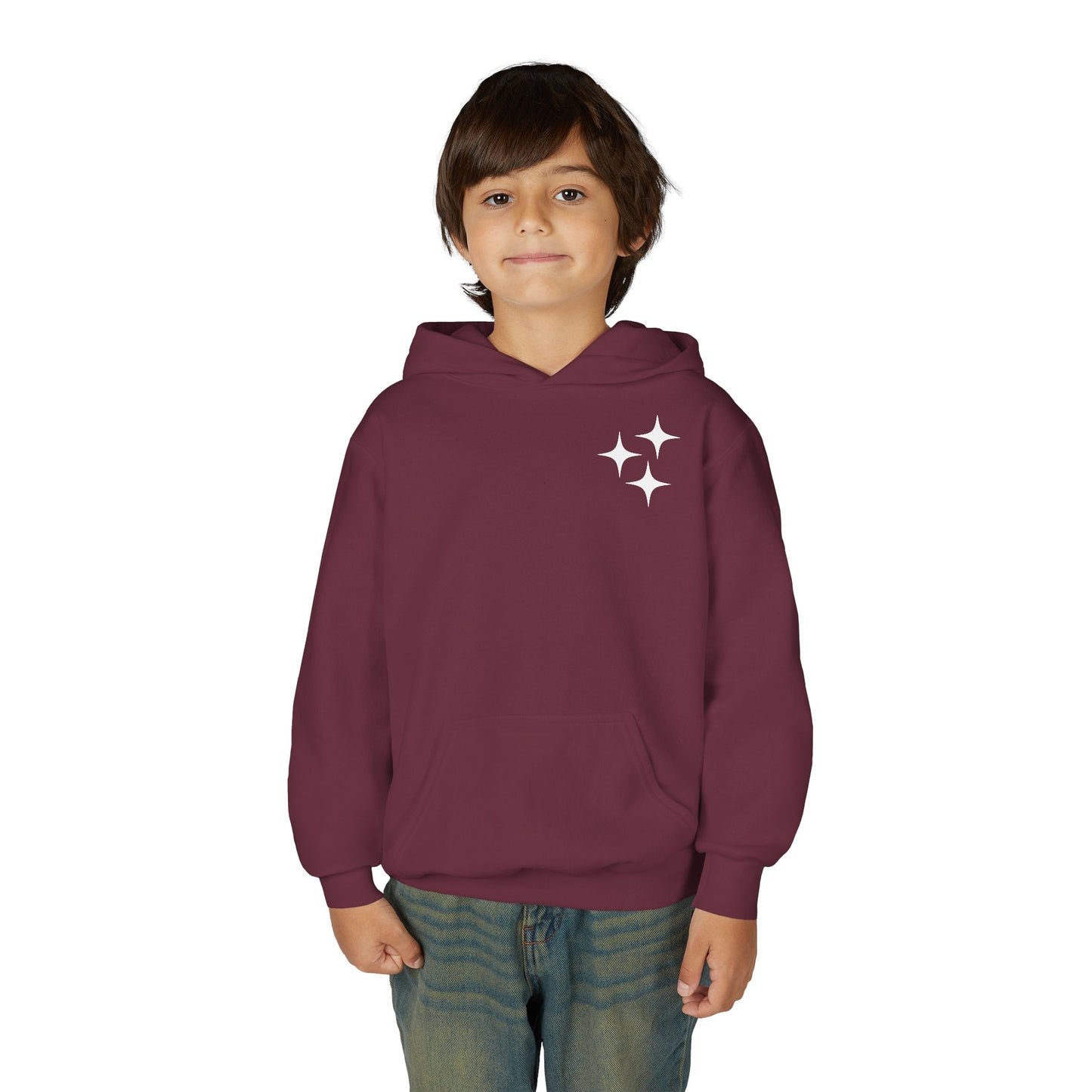 Youth Psalm 19 Hooded Sweatshirt, Cozy Kids Christian Apparel, 'The Heavens Declare The Glory Of God' Teen Bible Verse Hoodie