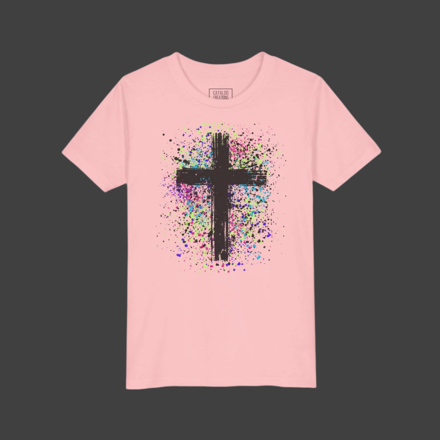 Kids Vibrant Cross Youth Short Sleeve Tee