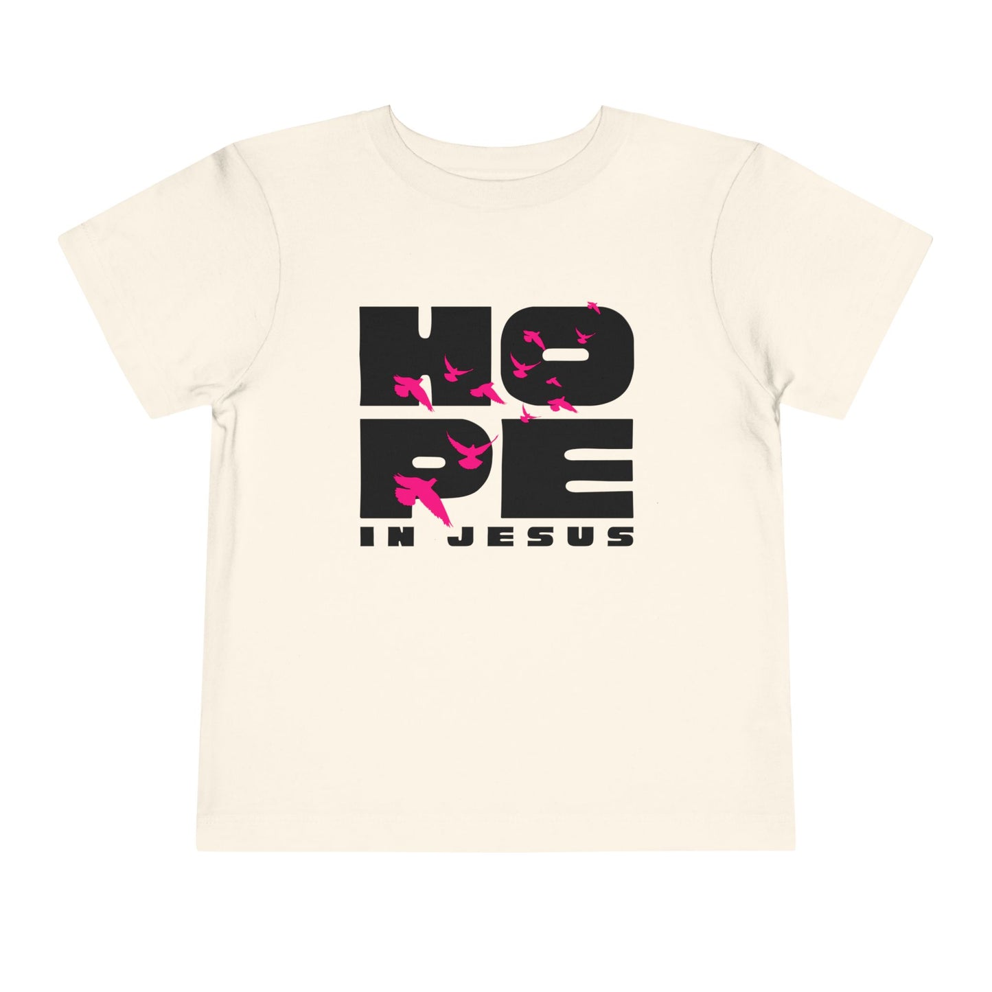 Hope in Jesus Toddler Girl Christian T-Shirt | Faith-Based Toddler Tee for Girls