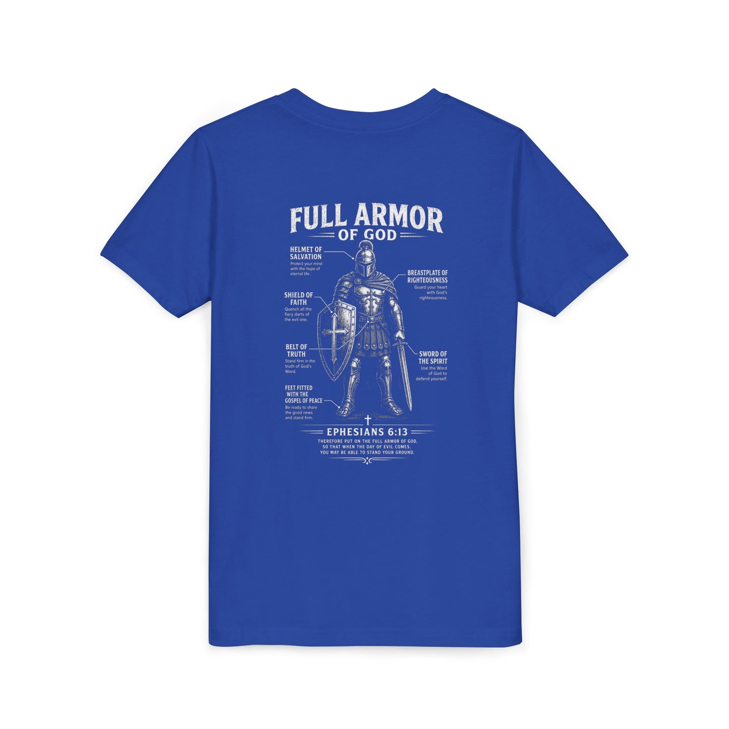 Kids Full Armor of God Christian Graphic T-Shirt (Ephesians 6:13)