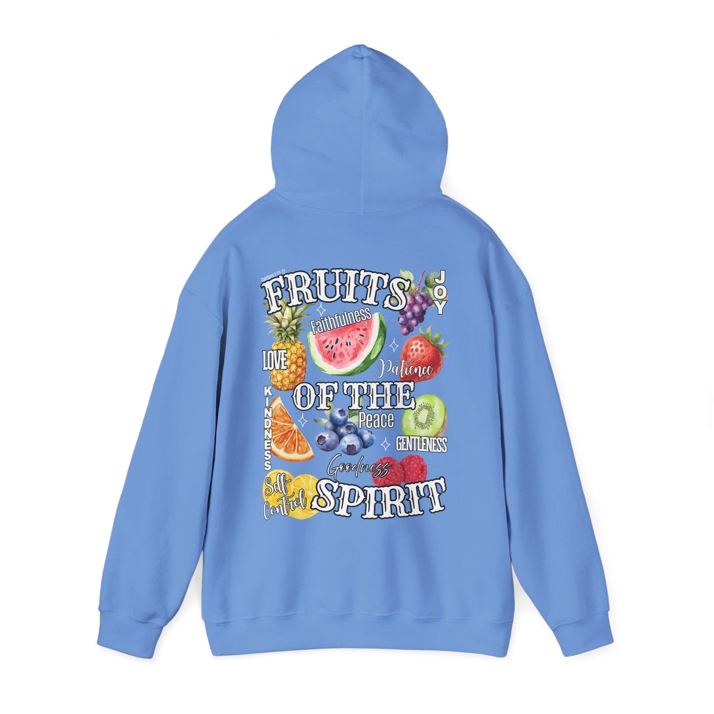 Fruits of the Spirit Hoodie — Watercolor Fruit Faith Sweatshirt