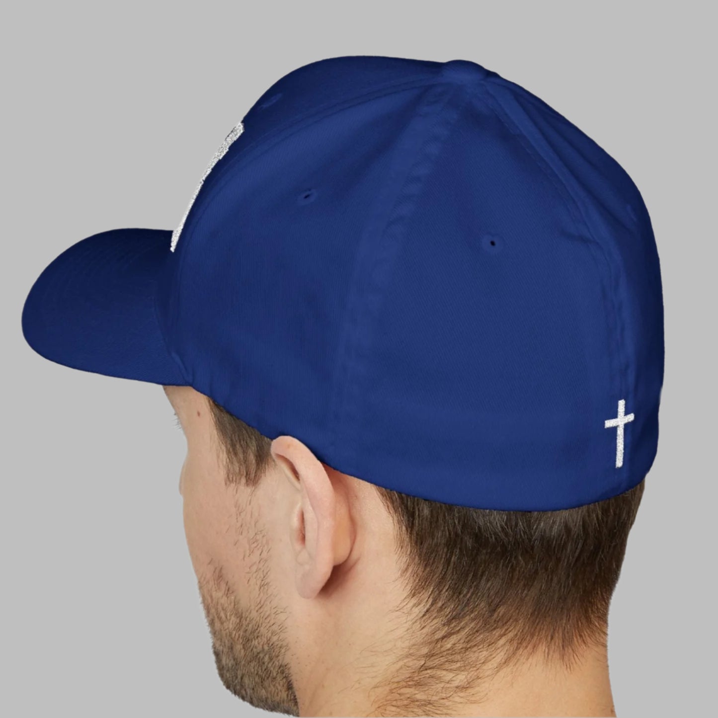 Fore Christ Embroidered Golf Hat - Faith-Inspired Closed-Back Hat For Golfers