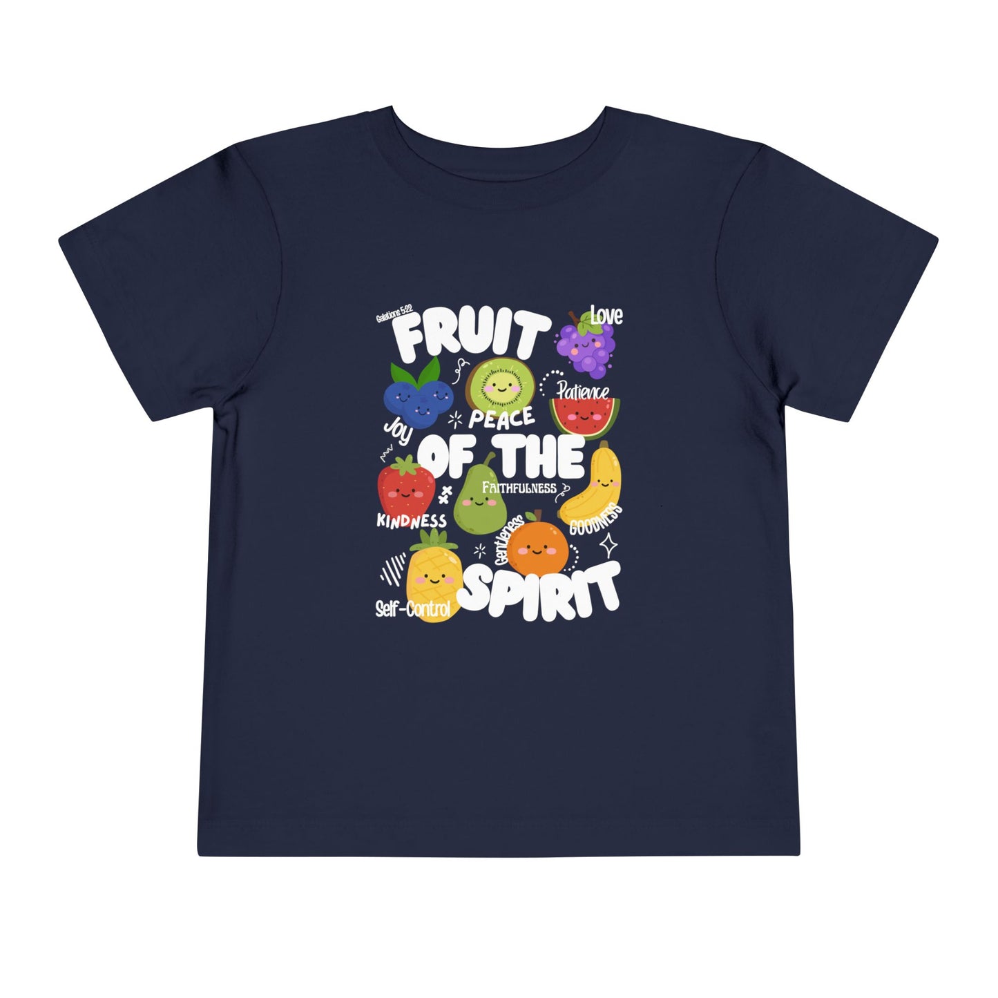 Toddler Fruit of the Spirit Christian T-Shirt, Galatians 5:22–23 Bible Verse Tee