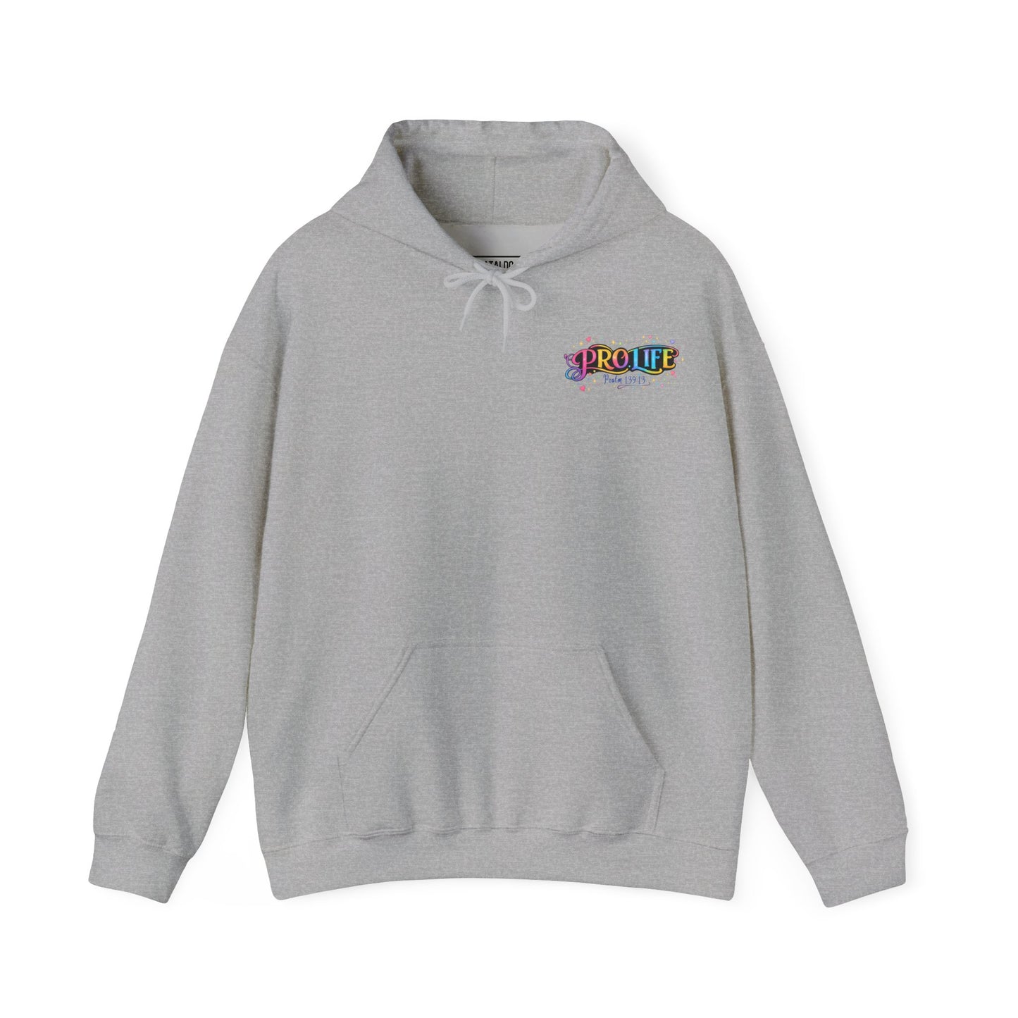 Pro-Life Christian Hoodie, Psalm 139 "You Knit Me Together" Heavy Blend Hooded Sweatshirt