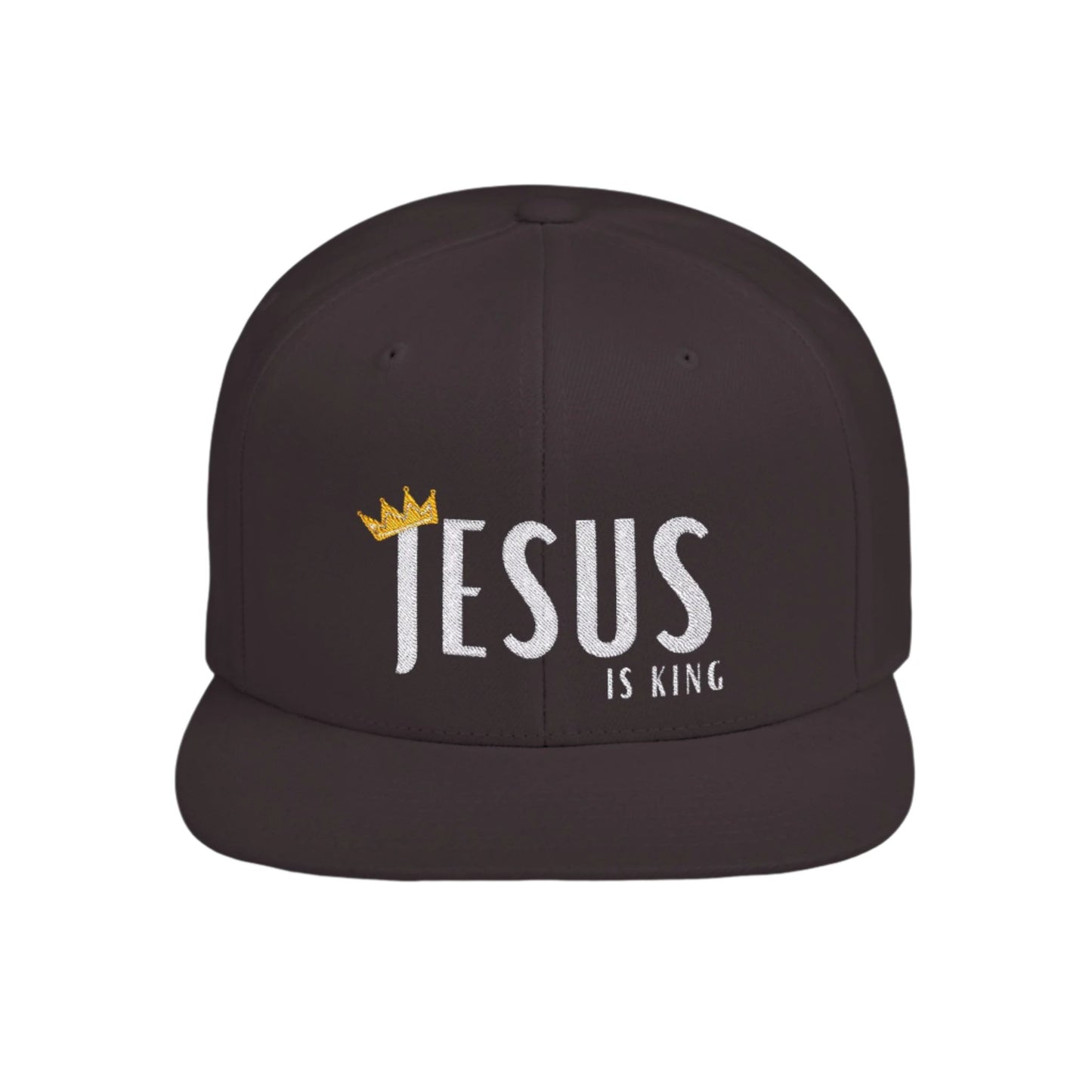 Jesus Is King Flat Brim Snapback